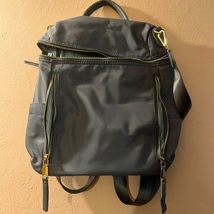 Medium purplish-gray backpack; rarely used